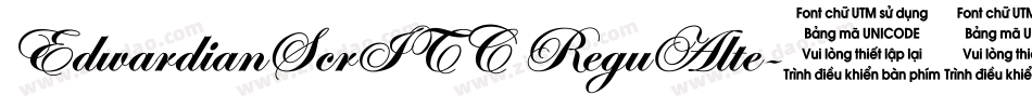 EdwardianScrITC ReguAlte字体转换